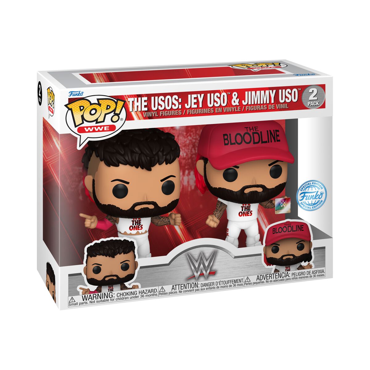 Funko The Usos Fanatics Exclusive Two-Pack Pop! Vinyl Figure Set