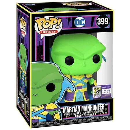 Funko Martian Manhunter Black Light Flocked