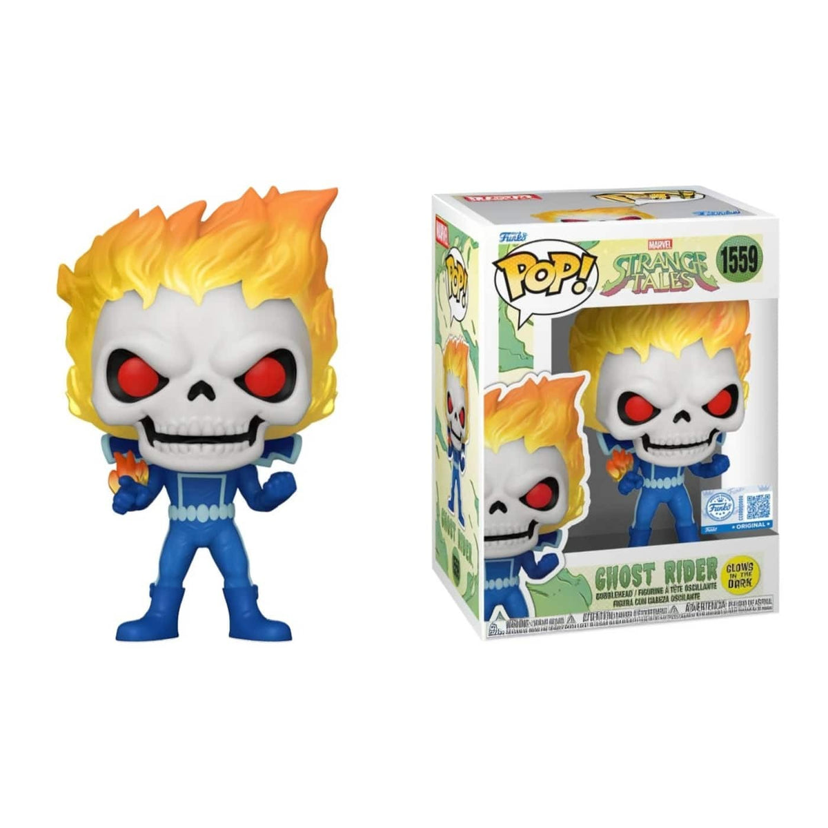 Funko Marvel #1559 Strange Tales Ghost Rider Glow-in-the-Dark Exclusive Vinyl Figure