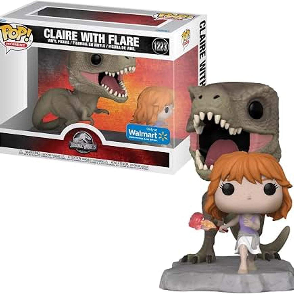 Claire with Flare Funko Pop! Moment #1223 from Jurassic World, Walmart Exclusive – product image 1