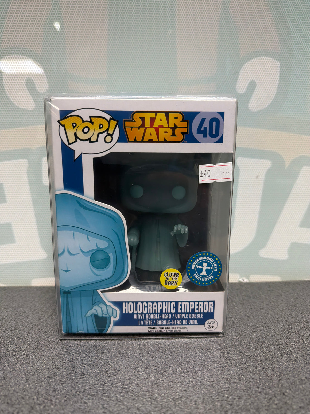 Holographic Emperor (Glow) Funko Pop! #40 – Star Wars