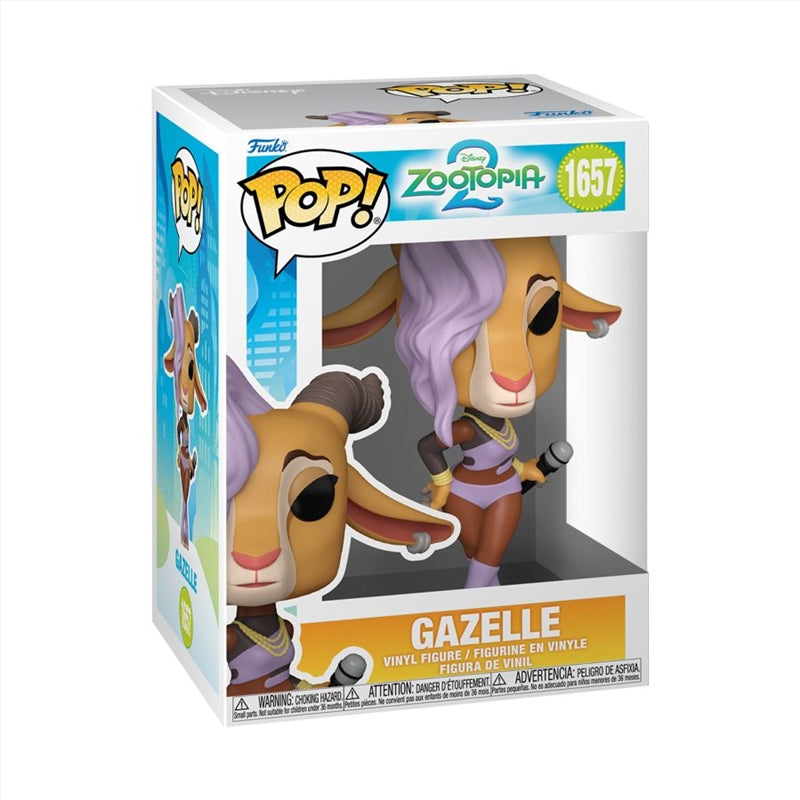 Funko Pop! Disney Zootopia 2 Gazelle Collectable Vinyl Figure