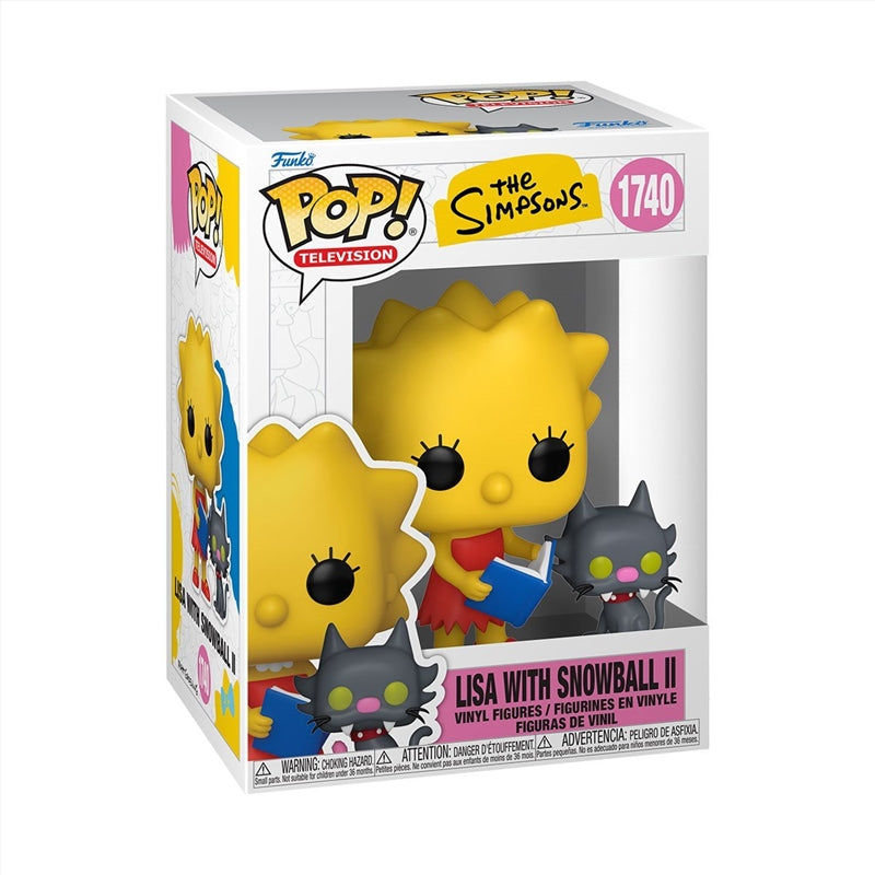 Funko Pop And Buddy The Simpsons Lisa With Snowball II 3.5 And 1.5-In Figures