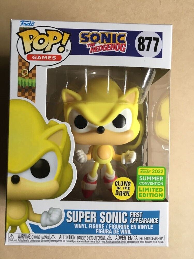 Funko Pop Sonic the Hedgehog Super Sonic Exclusive Light Box Damage