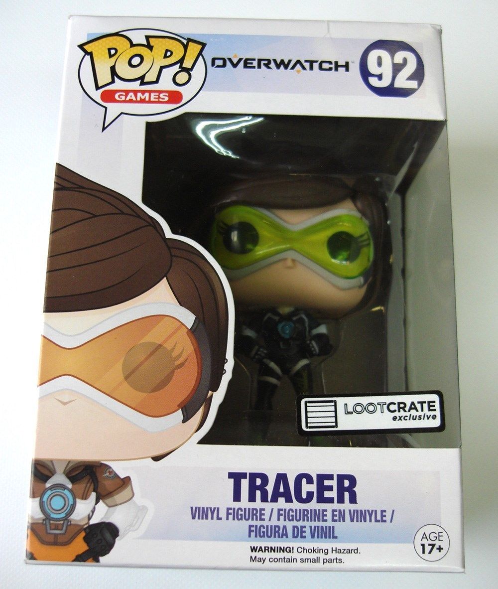Funko Pop! Games Overwatch Tracer Figure #92 Loot Crate