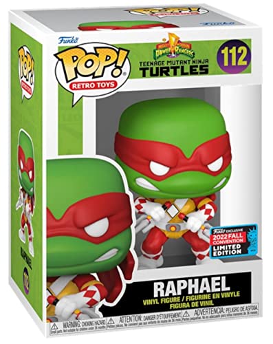 POP Retro Toys 112 MMPR TMNT Raphael As Red Ranger 2022 Figure 3.63 in
