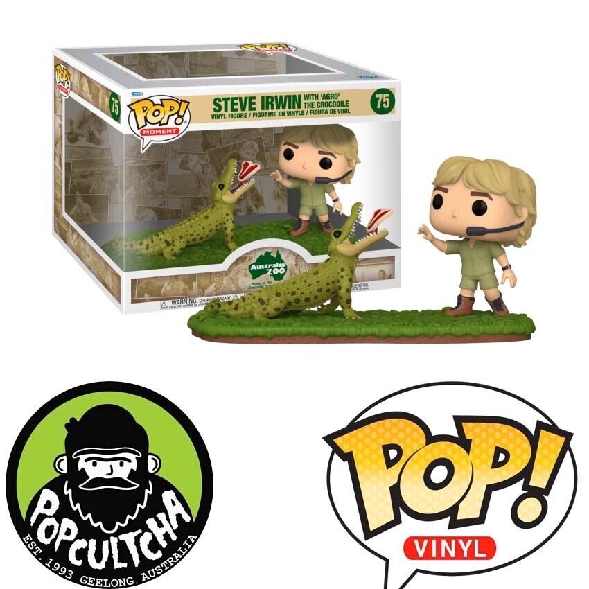LatestBuy The Crocodile Hunter Steve Irwin with Agro Pop! Moment