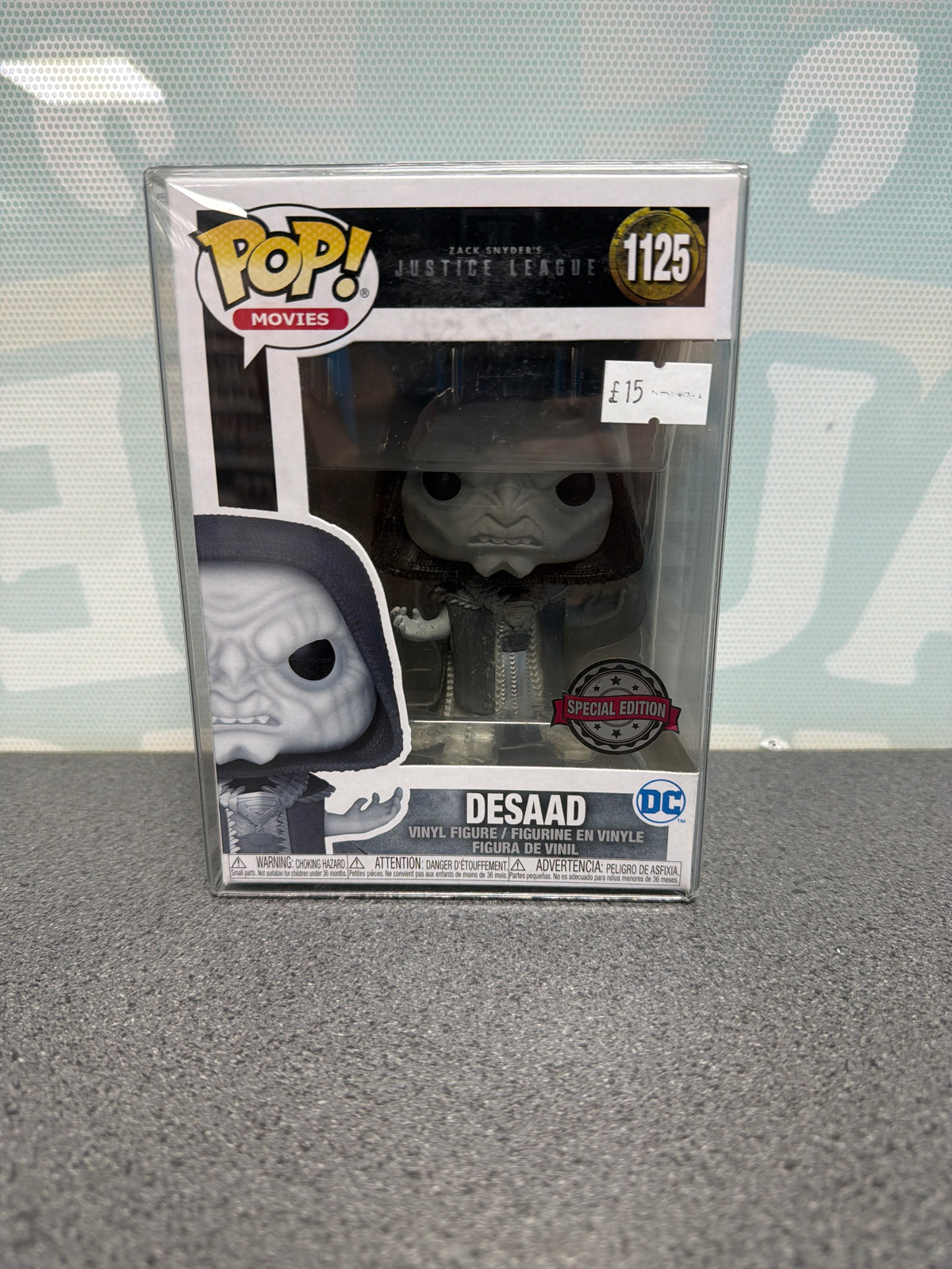 DeSaad Black & White Metallic Funko Pop! – Justice League