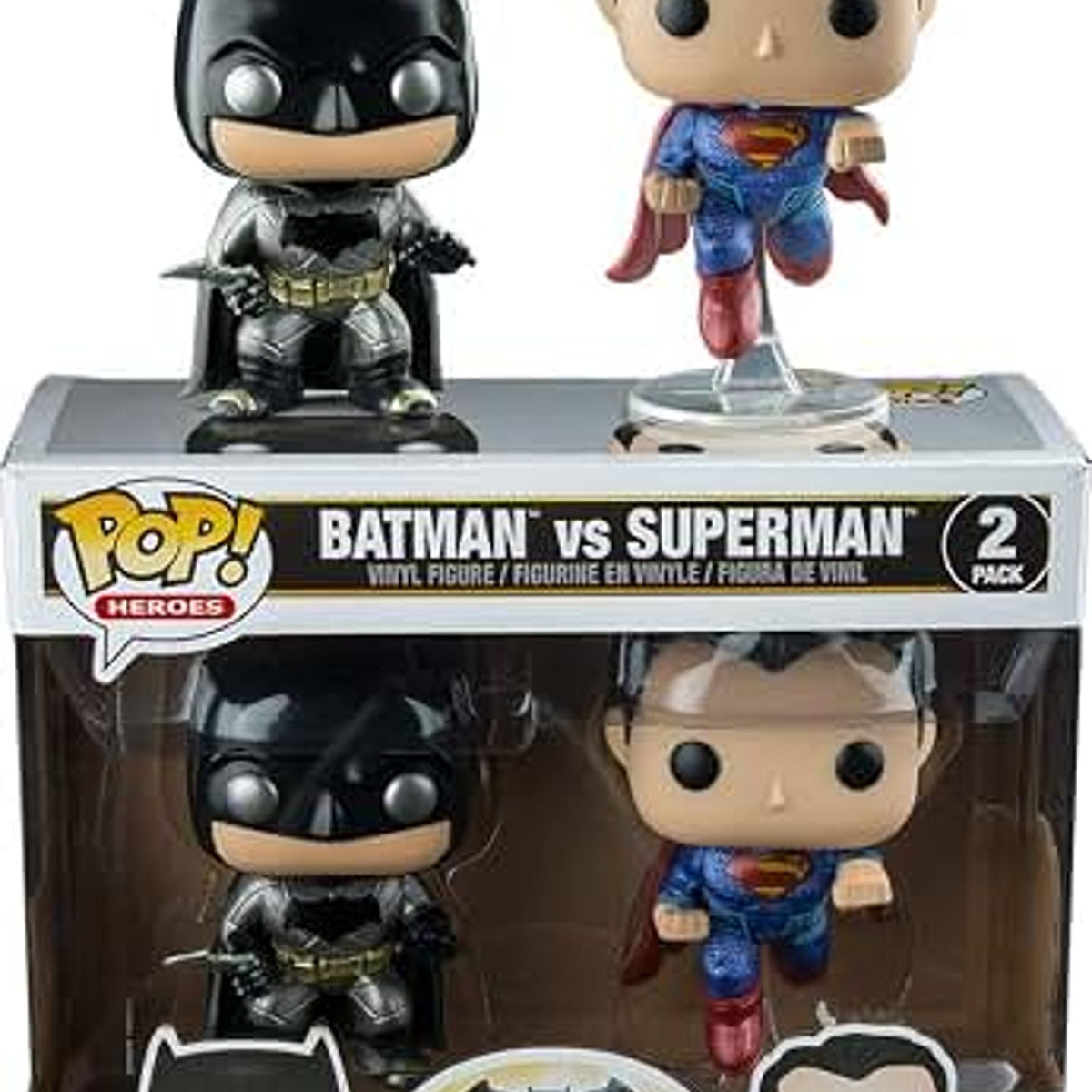 Funko Batman & Superman Vinyl Figure 2-Pack New