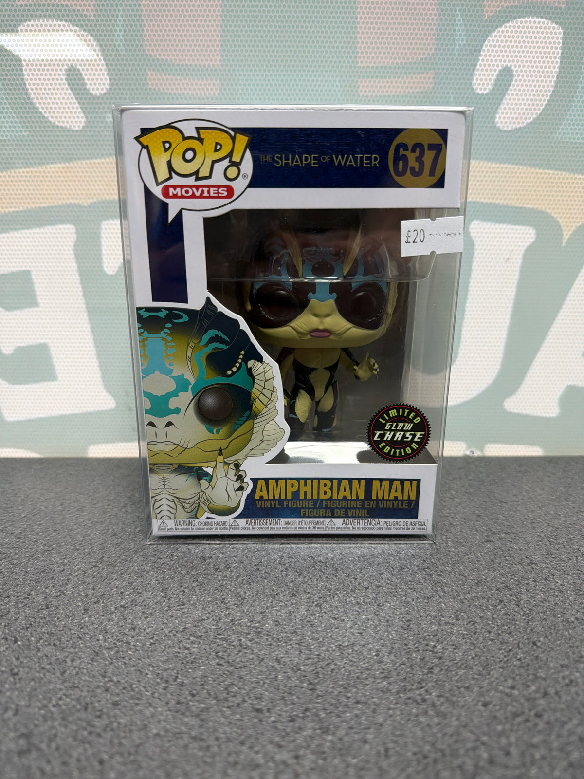Amphibian Man Funko Pop! #637 from The Shape of Water, Glow Chase – product image 1