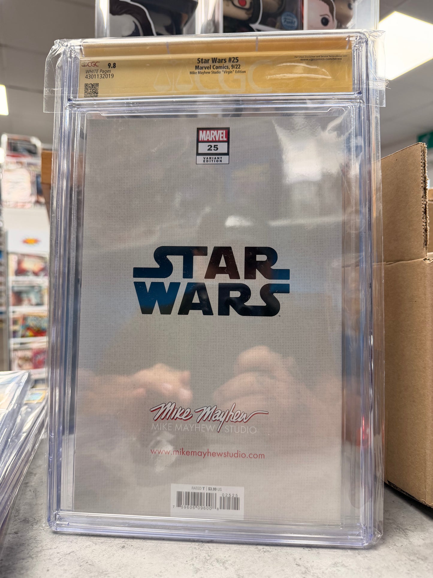 CGC SS 9.8 Star Wars #25 Signed Virgin Vader Cover
