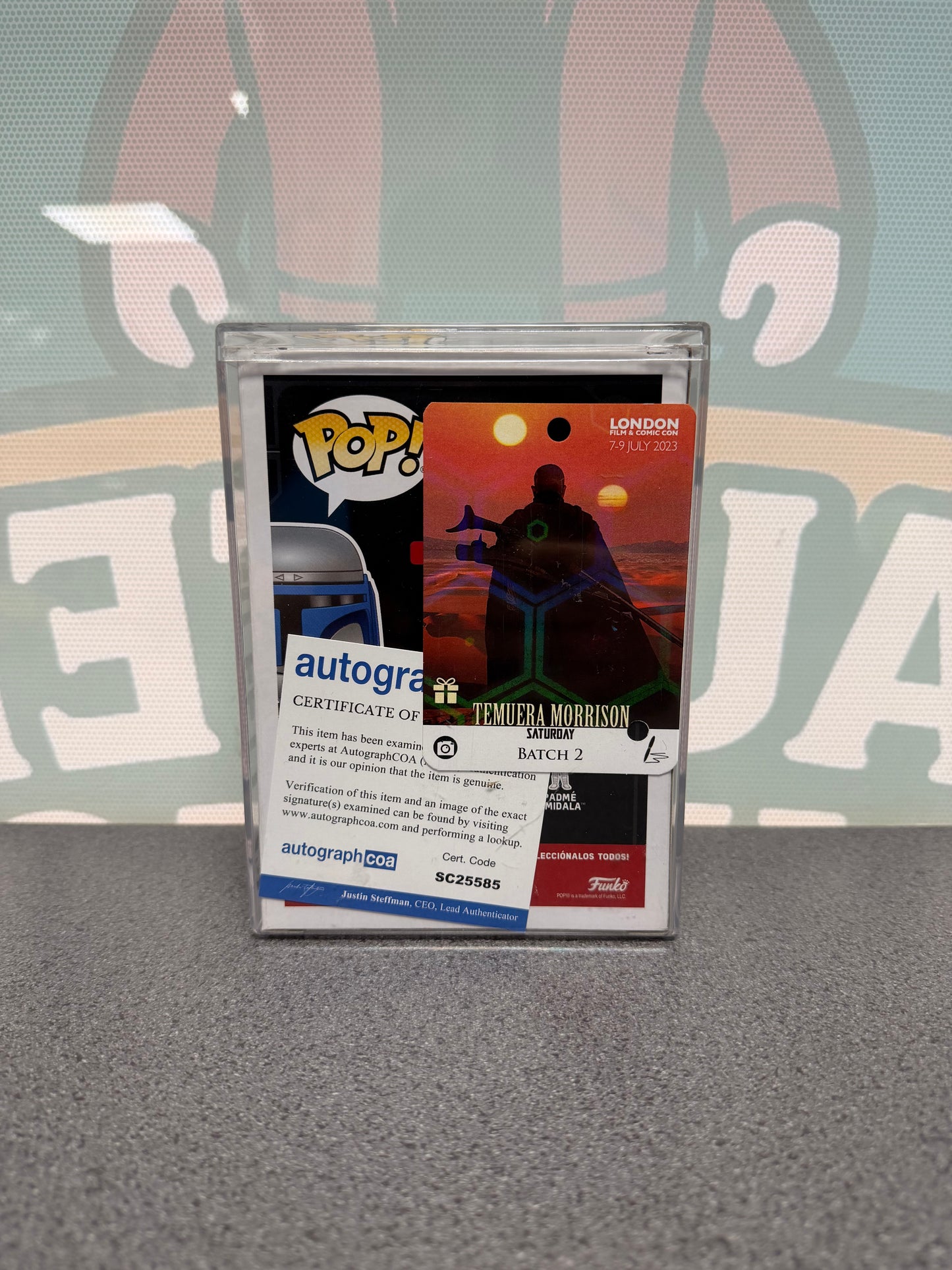Temuera Morrison Signed Jango Fett Funko Pop! #285 – Walmart Exclusive