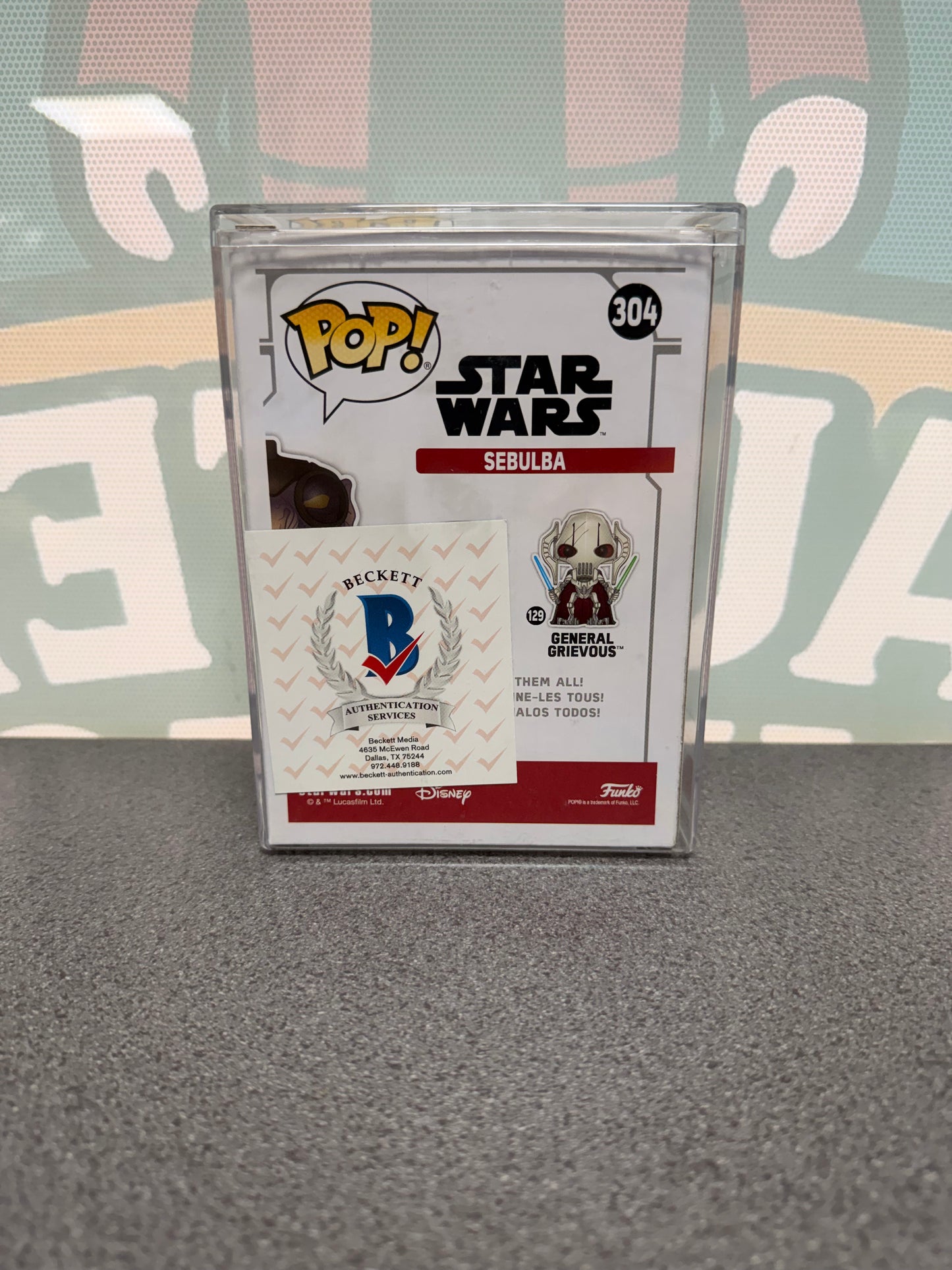 Lewis MacLeod Signed Sebulba Funko Pop! #304 – Smuggler’s Bounty