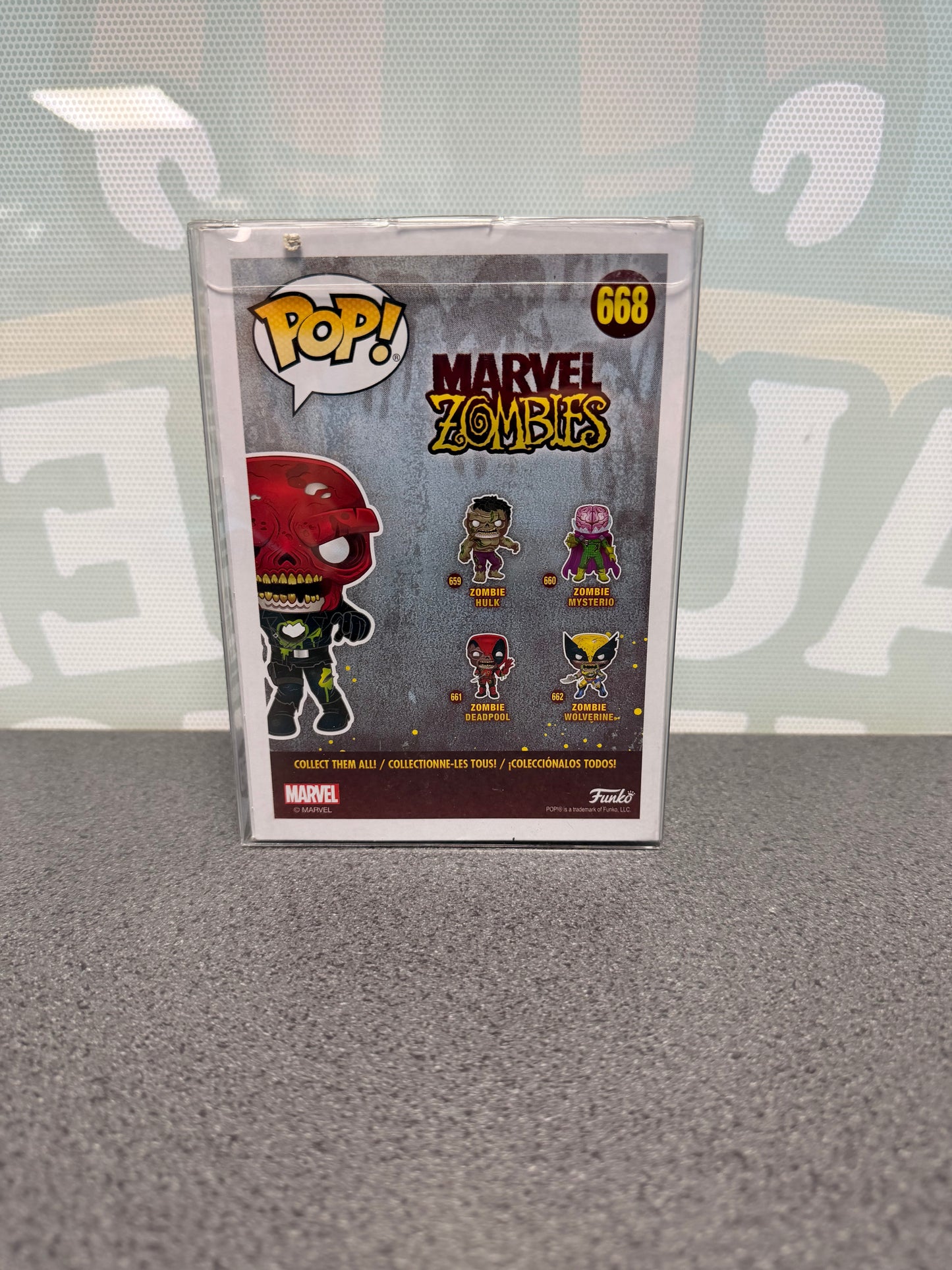 Ross Marquand Signed Zombie Red Skull Funko Pop! #668 – Marvel Zombies – Marvel Collector Corps Exclusive