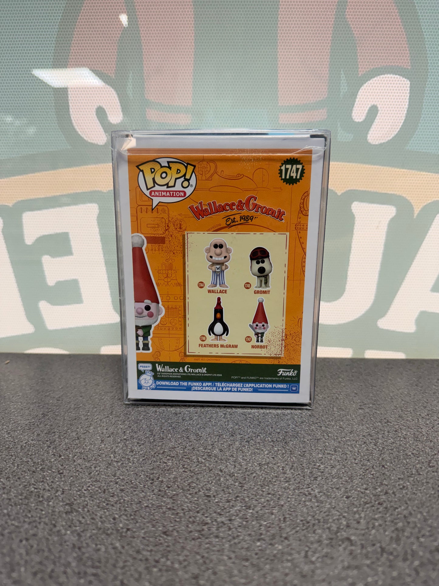Merlin Crossingham Signed Norbot Funko Pop! #1747 – Blue Signature – ACOA