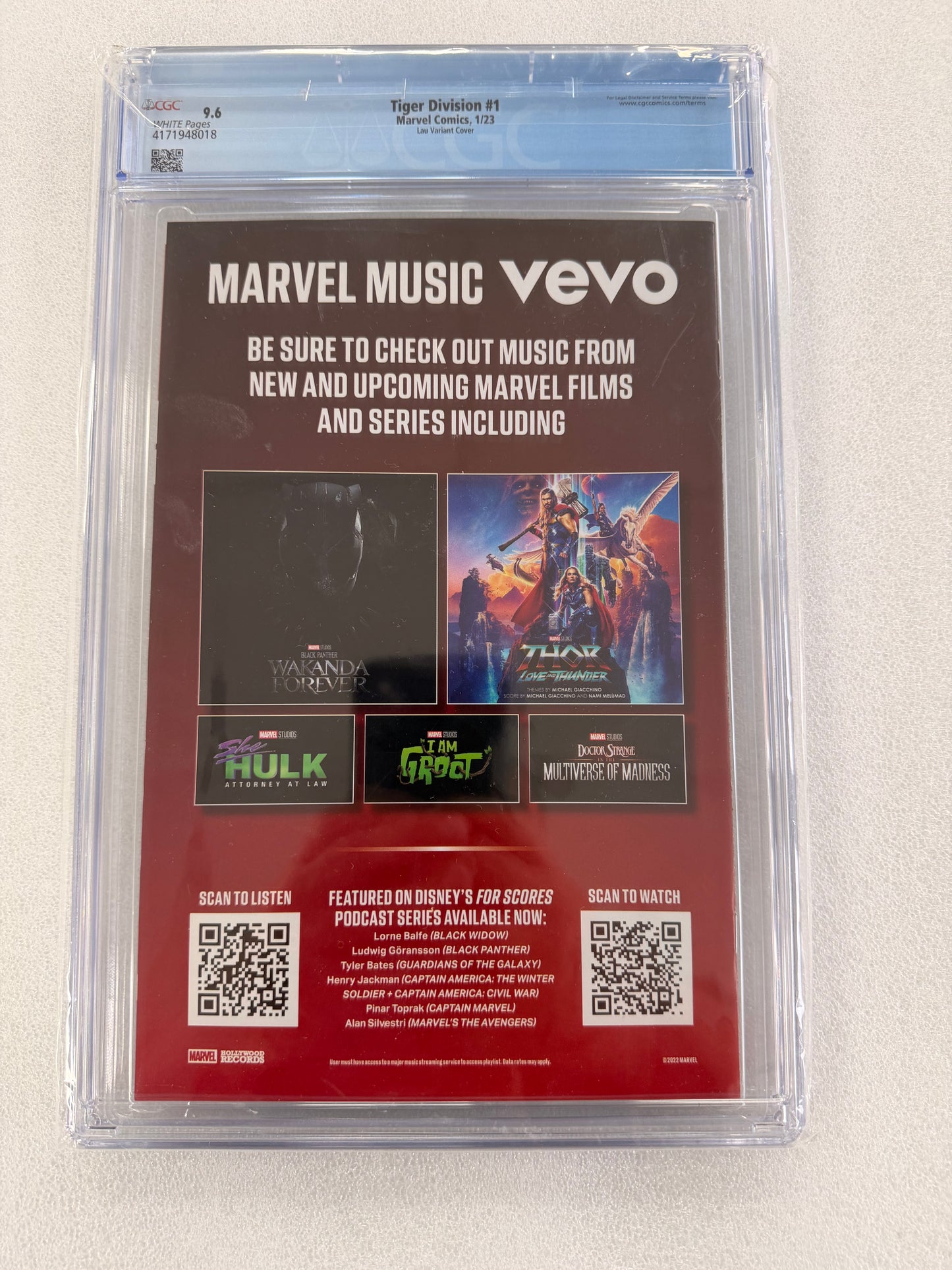 Tiger Division #1 CGC 9.6 – Stanley Artgerm Lau Variant