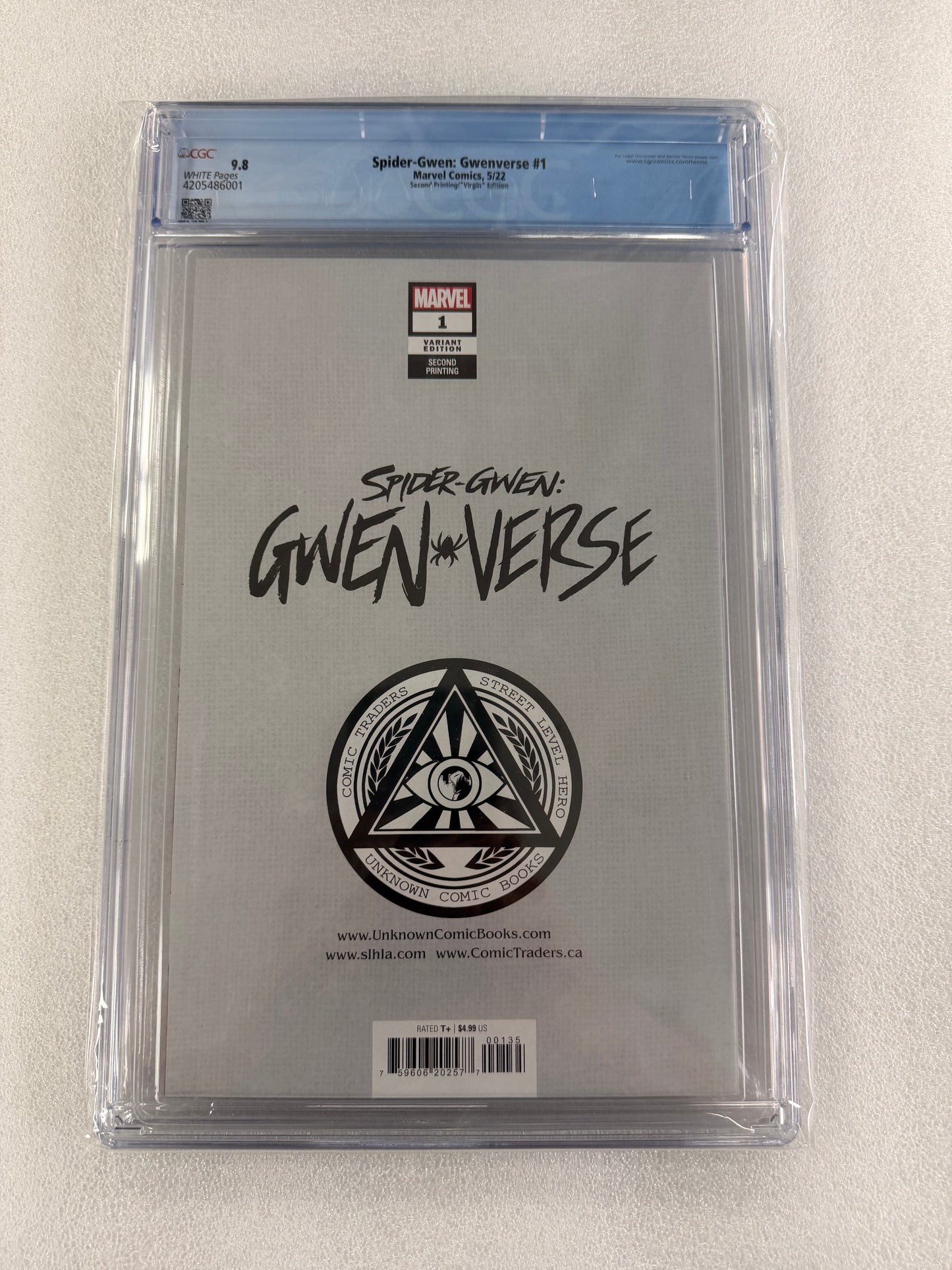 Spider-Gwen: Gwenverse #1 CGC 9.8 – Greg Land Virgin Variant – Second Printing