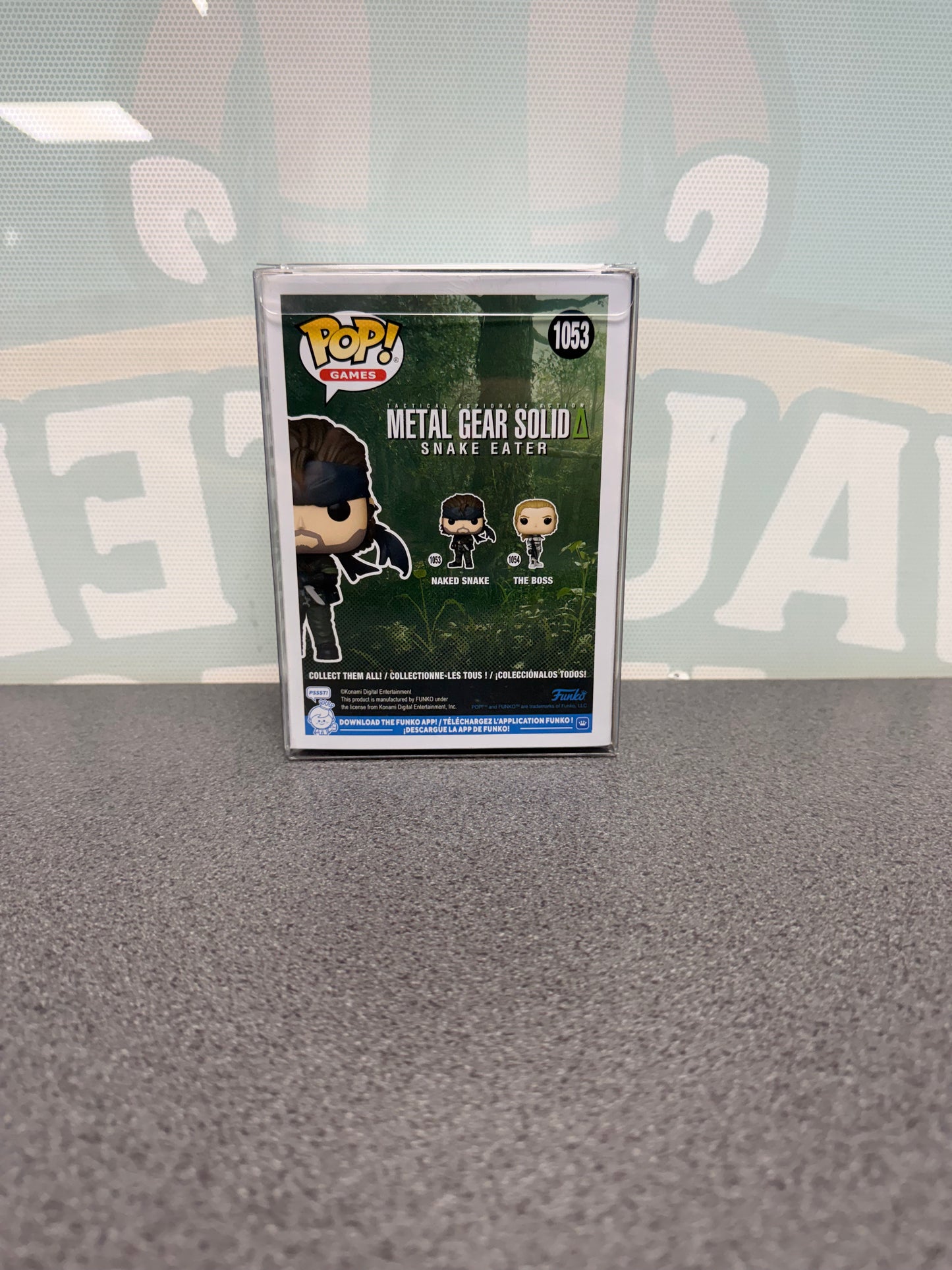 Naked Snake Funko Pop! #1053 – back of box