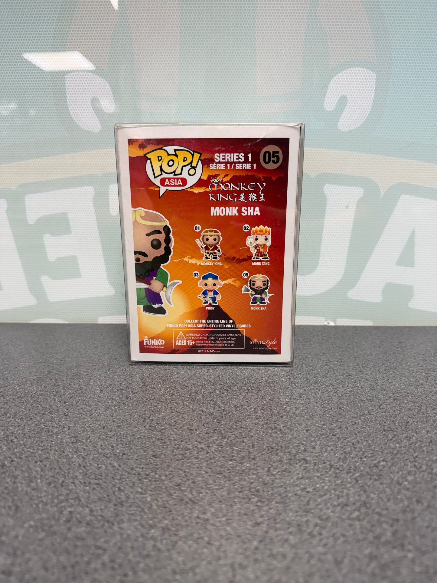 Monk Sha Funko Pop! #05 Convention Exclusive – Monkey King – back of box