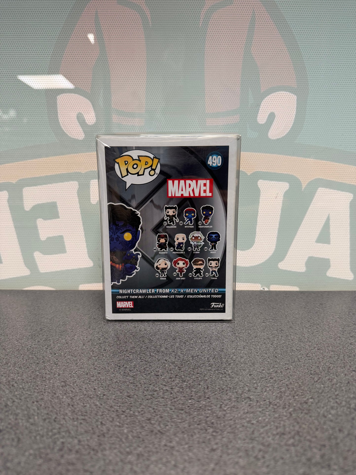 Nightcrawler #490 2020 Summer Convention Funko Pop! from X2: X-Men United – back of box