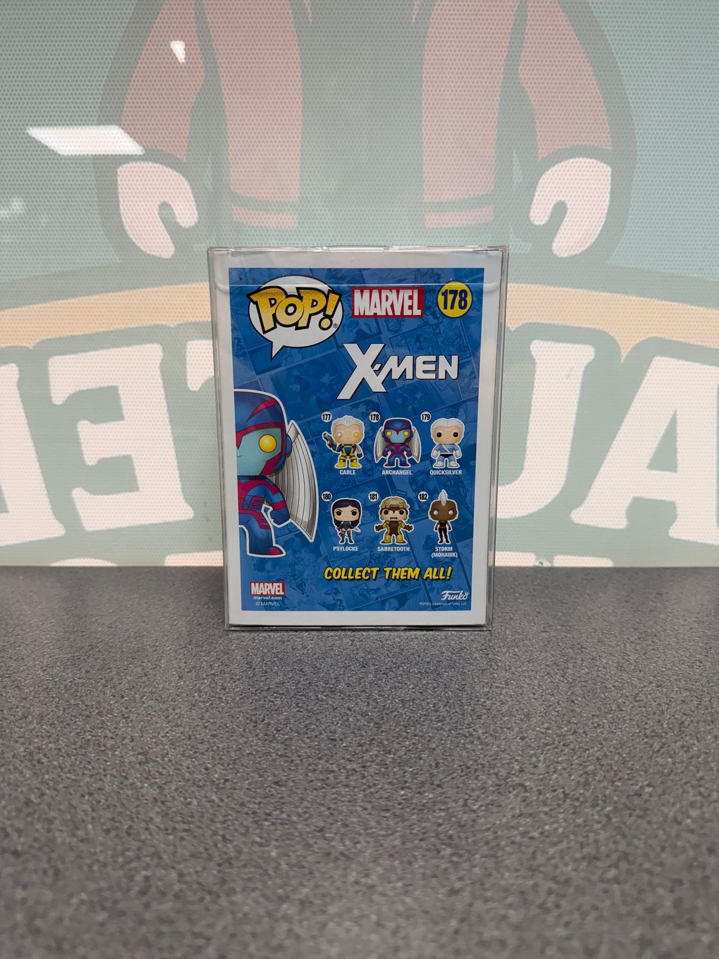 Archangel #178 Funko Pop! from Marvel X-Men – back of box