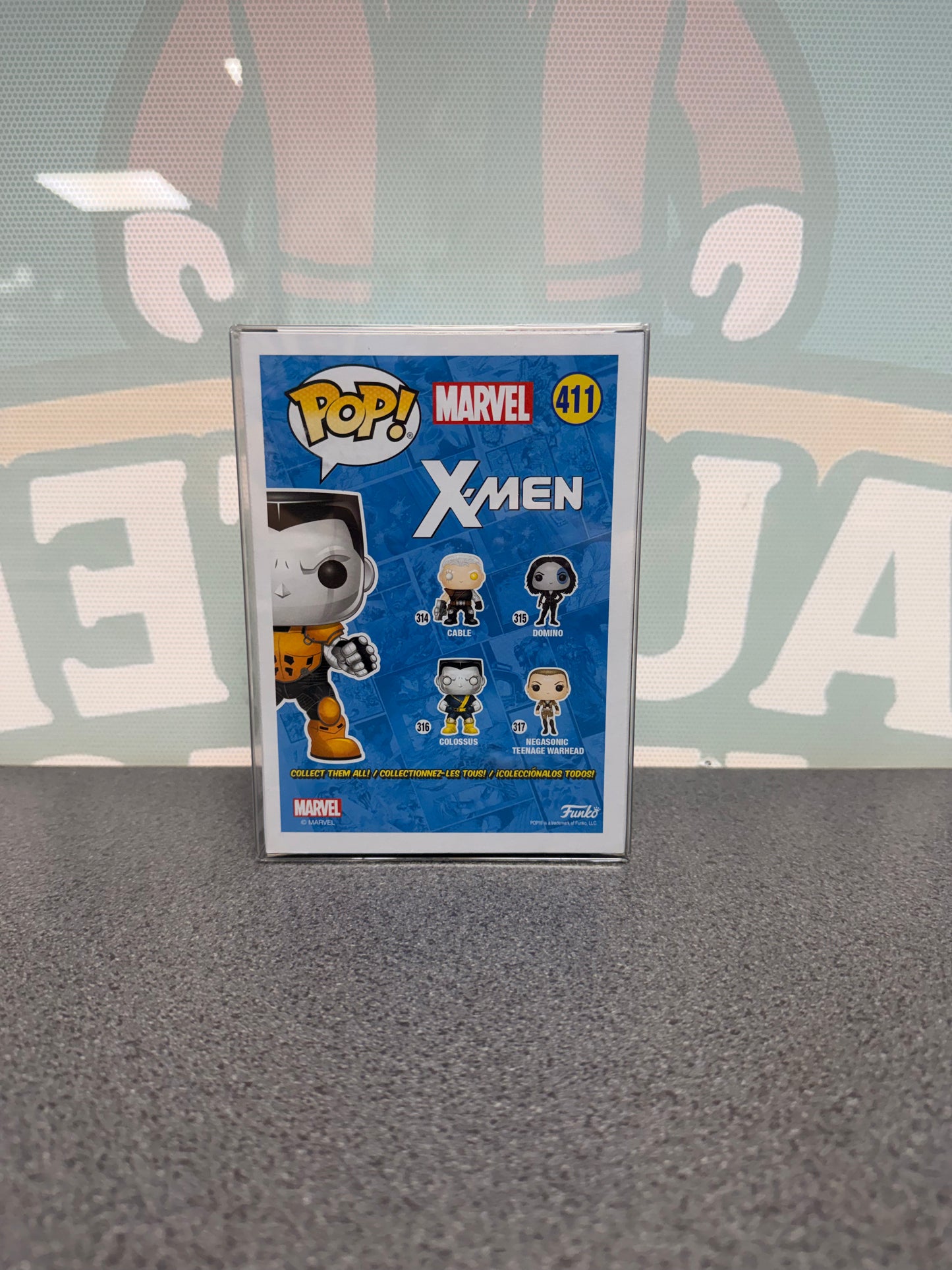 Colossus #411 Funko Pop! from Marvel X-Men – back of box