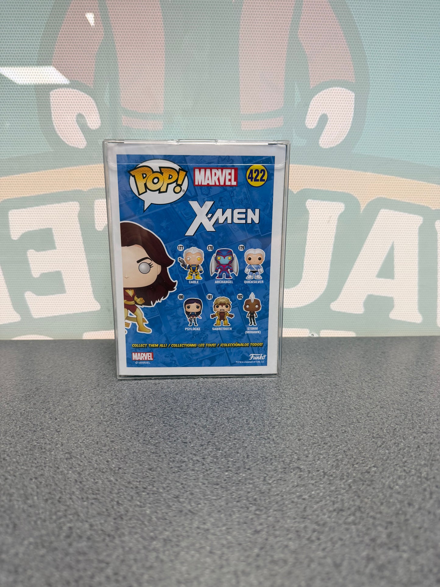 Dark Phoenix #422 2019 Fall Convention Funko Pop! from Marvel X-Men – back of box