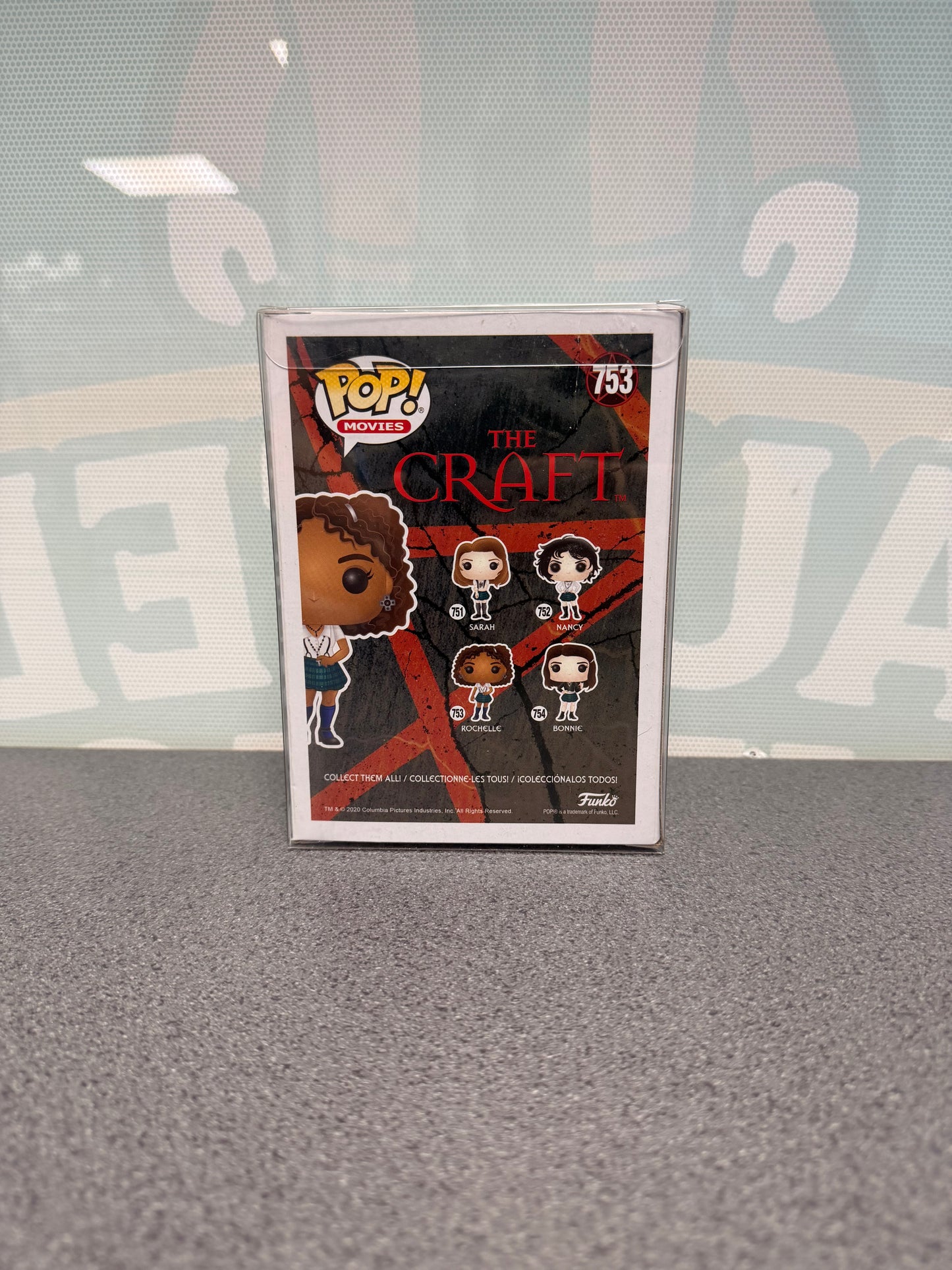 Rochelle Funko Pop! Movies #753 – back of box
