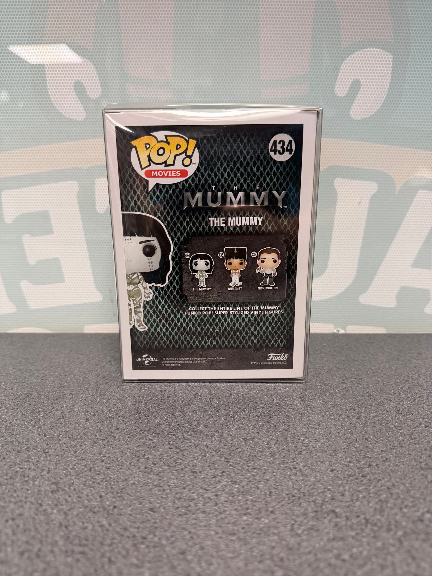 The Mummy Funko Pop! Movies #434 – back of box