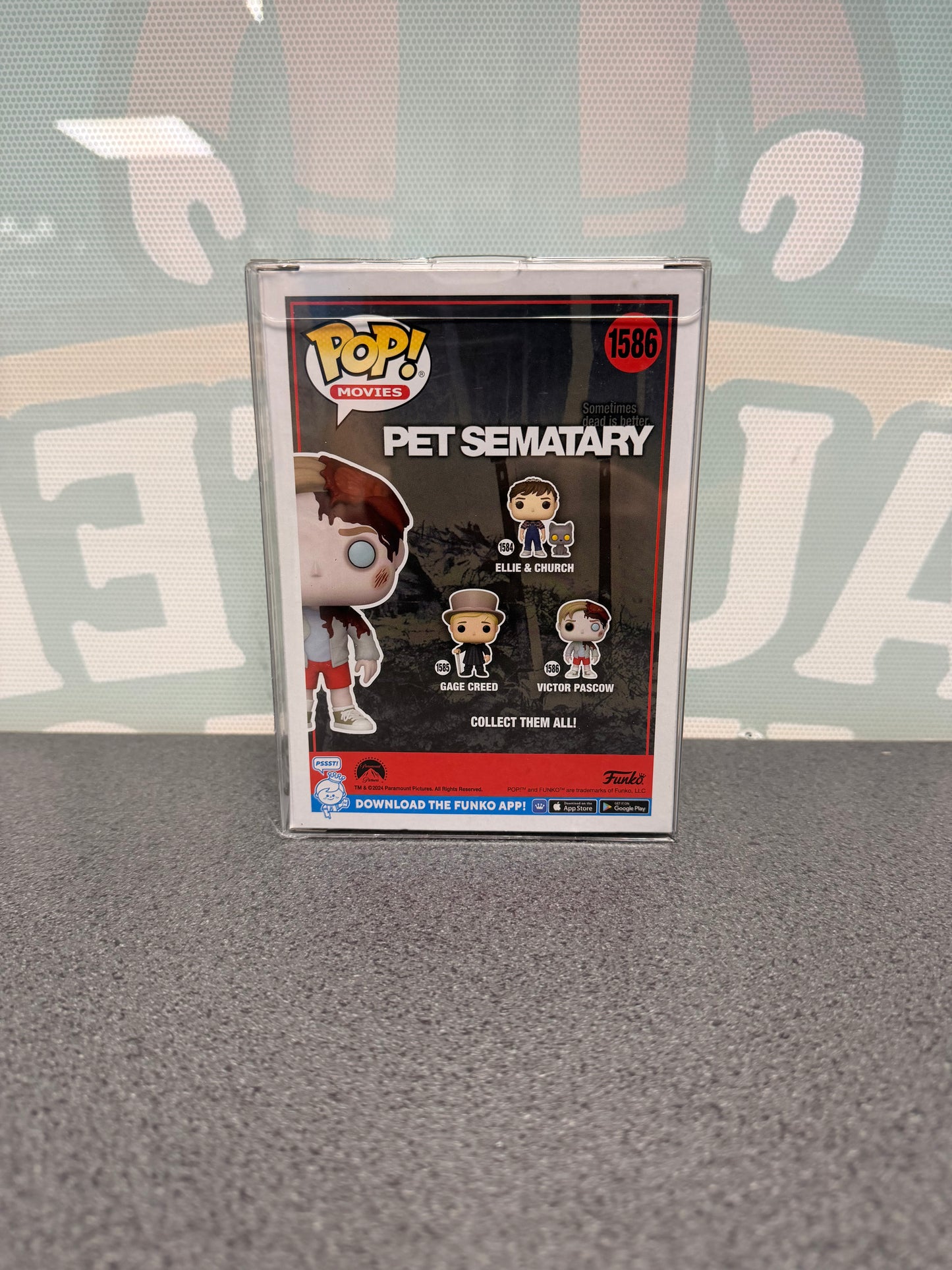 Victor Pascow Funko Pop! #1586 – back of box
