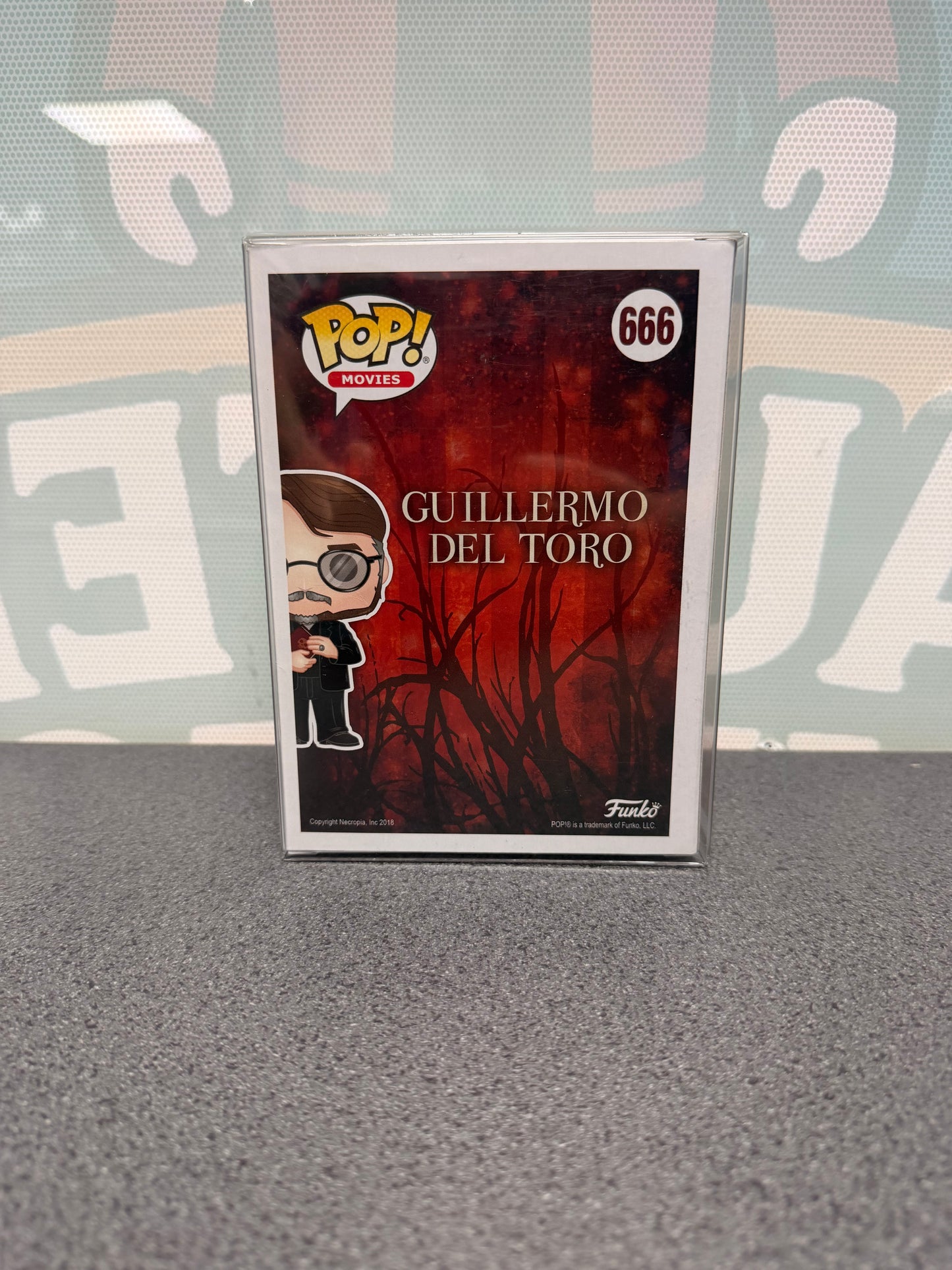Guillermo del Toro Funko Pop! #666 – back of box