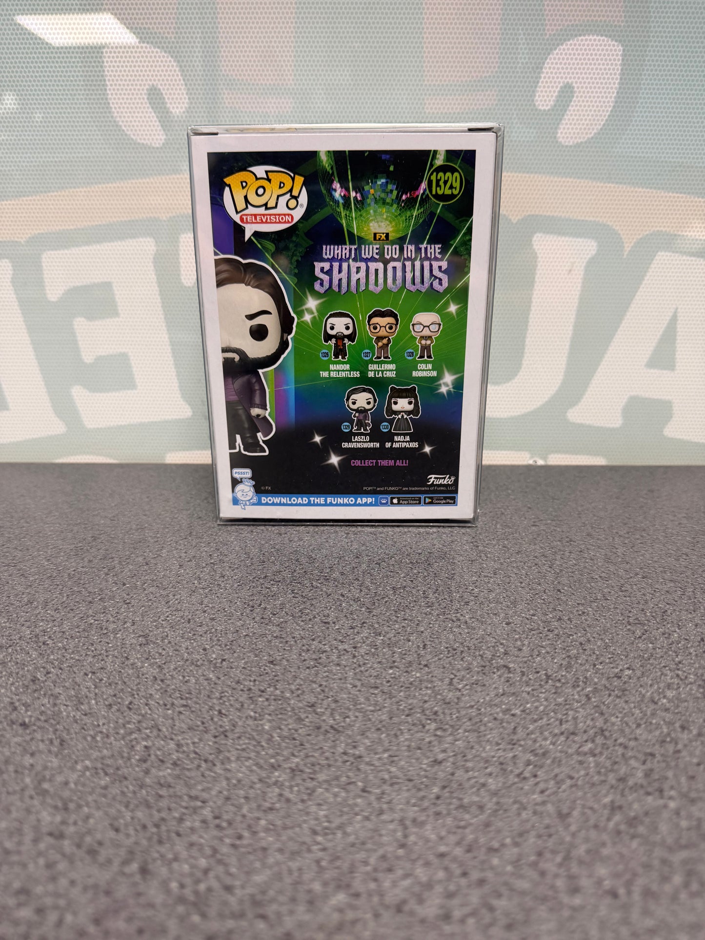 Laszlo Cravensworth #1329 Funko Pop! from What We Do in the Shadows – back of box