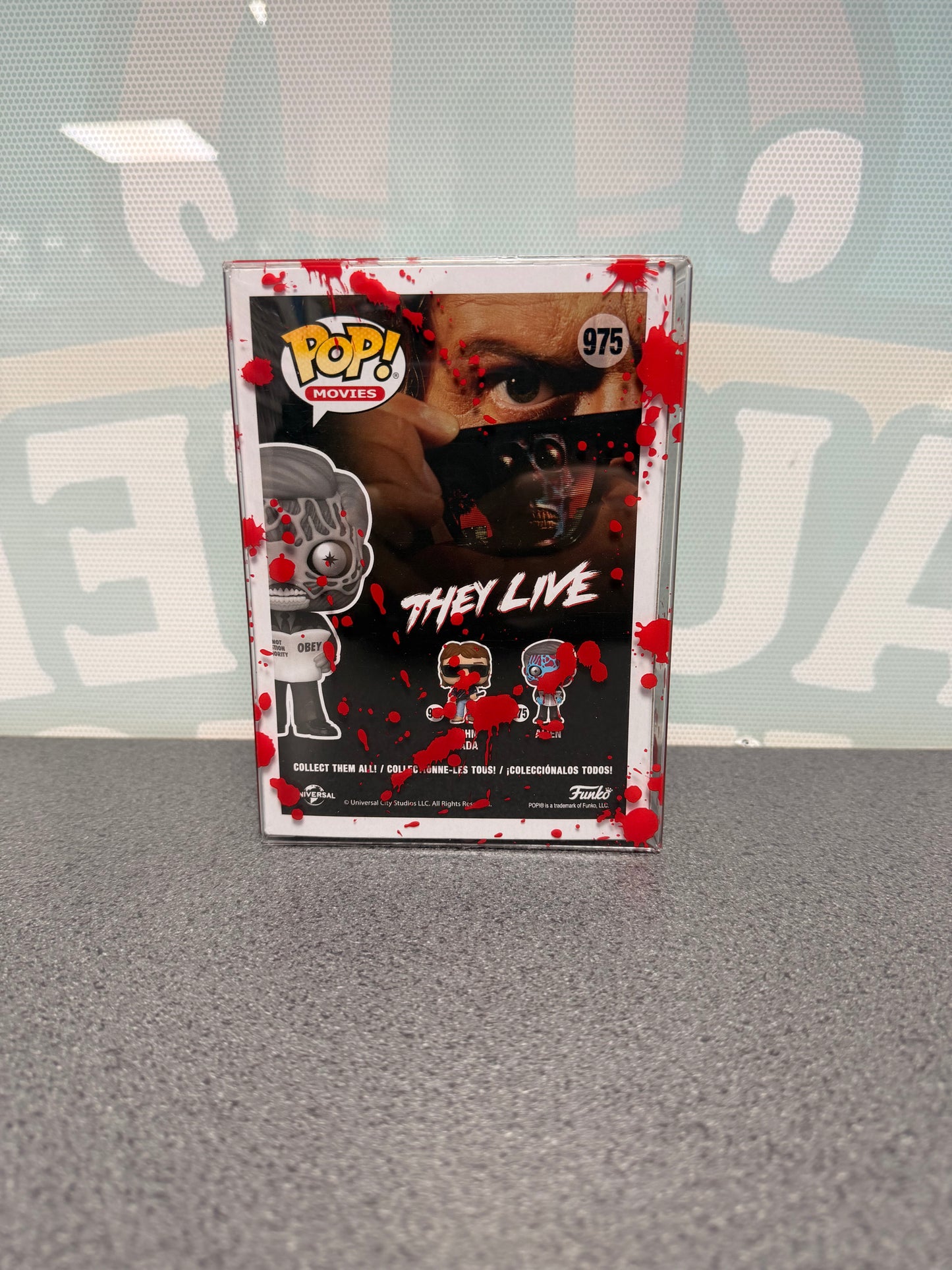 Alien #975 Chase Funko Pop! from They Live – back of box