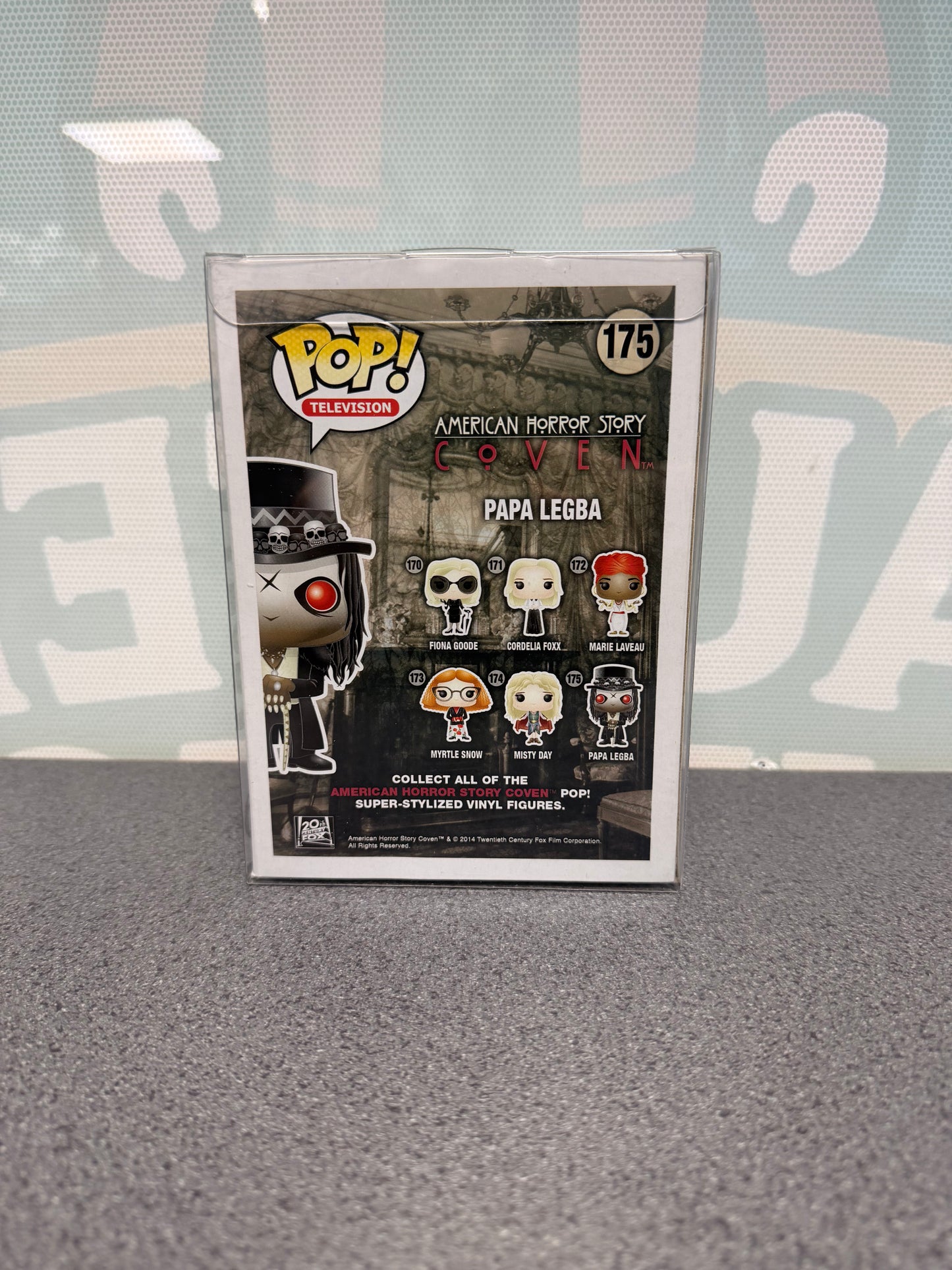 Papa Legba Funko Pop! #175 from American Horror Story: Coven – back of box