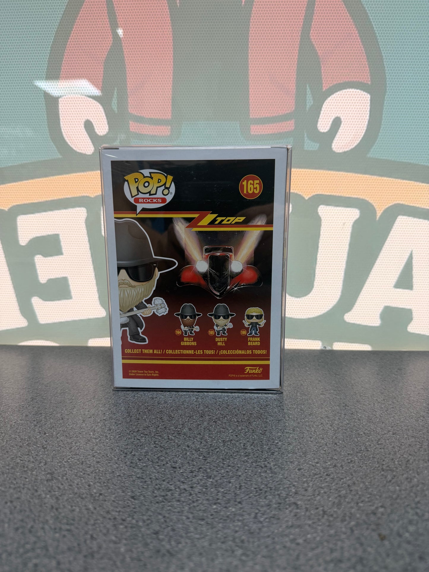 Dusty Hill Funko Pop! #165 – ZZ Top, Flocked