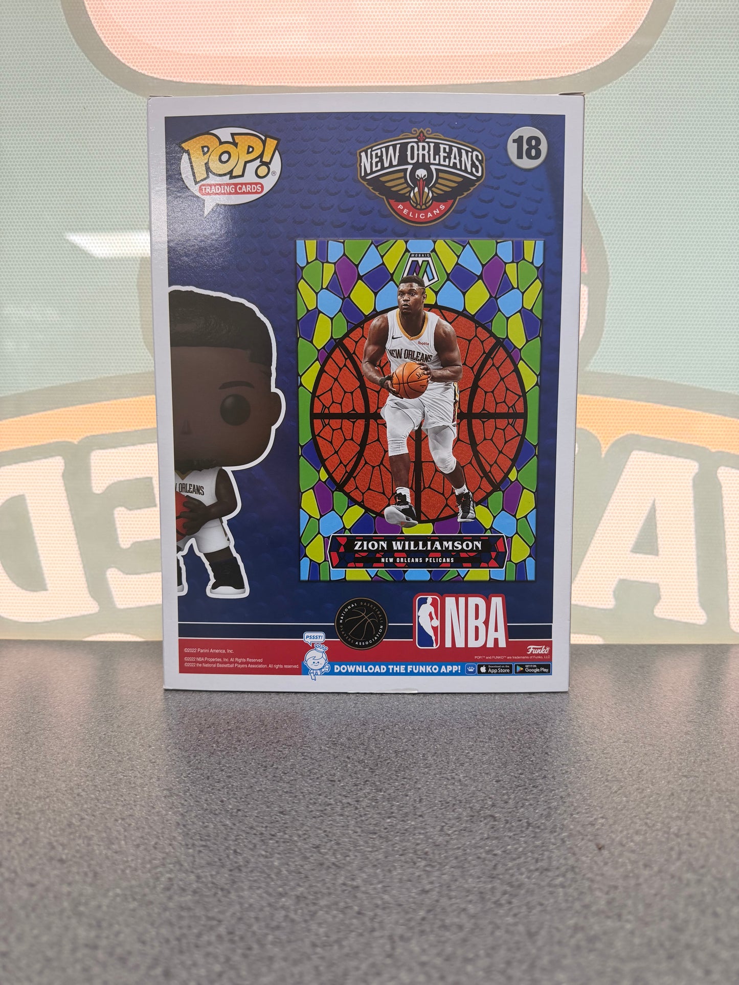 Zion Williamson Funko Pop! Trading Cards #18 – NBA Mosaic