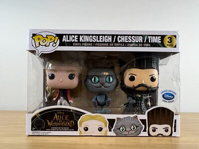 Funko Alice In Wonderland Alice, Chessur & Time Pop! Figure 3 Pack
