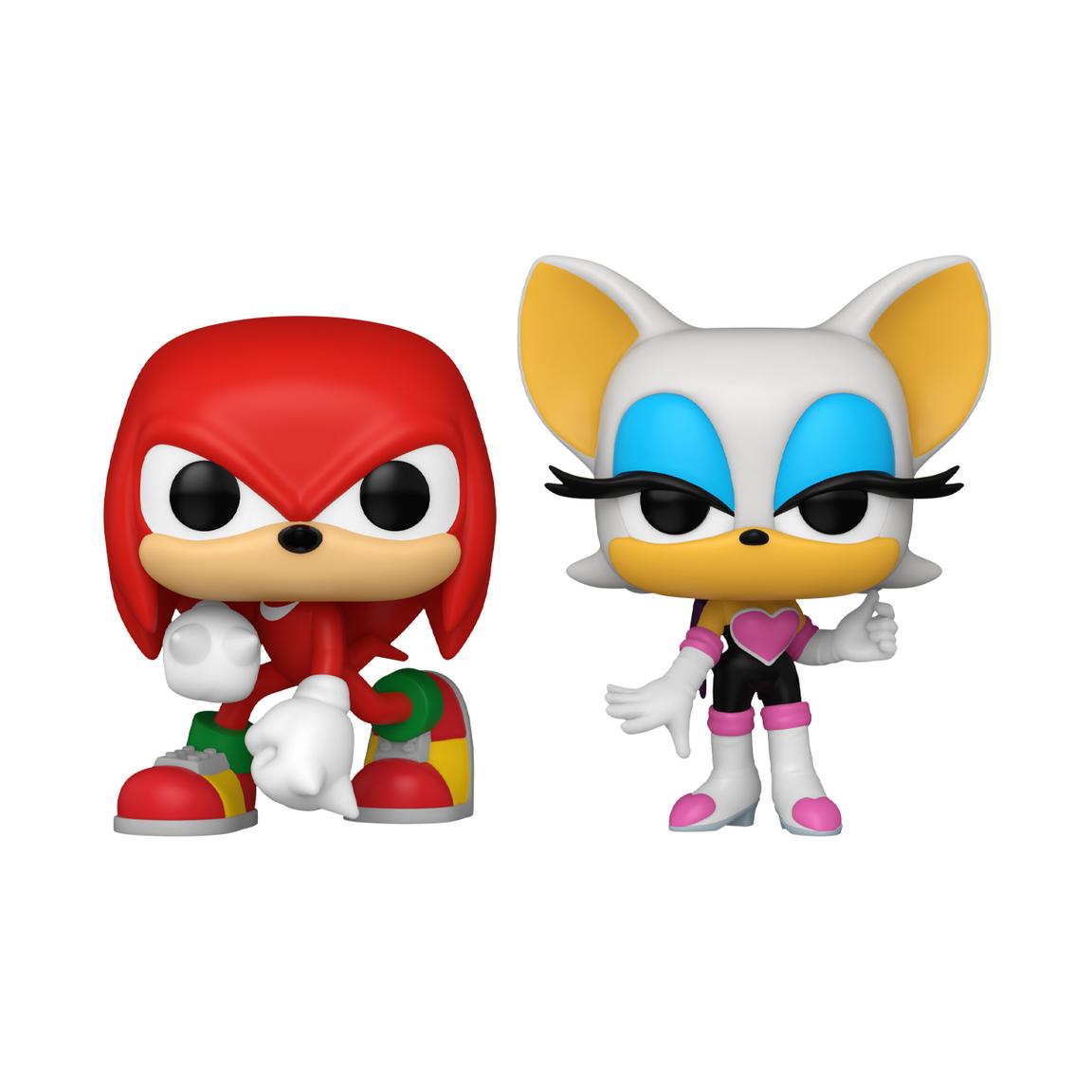 Funko POP Games Sonic the Hedgehog Knuckles and Rouge Vinyl Figure Set 2-Pack