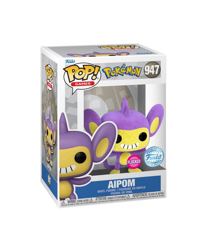 Pokemon Funko Pop! Games Aipom Flocked Specialty Series