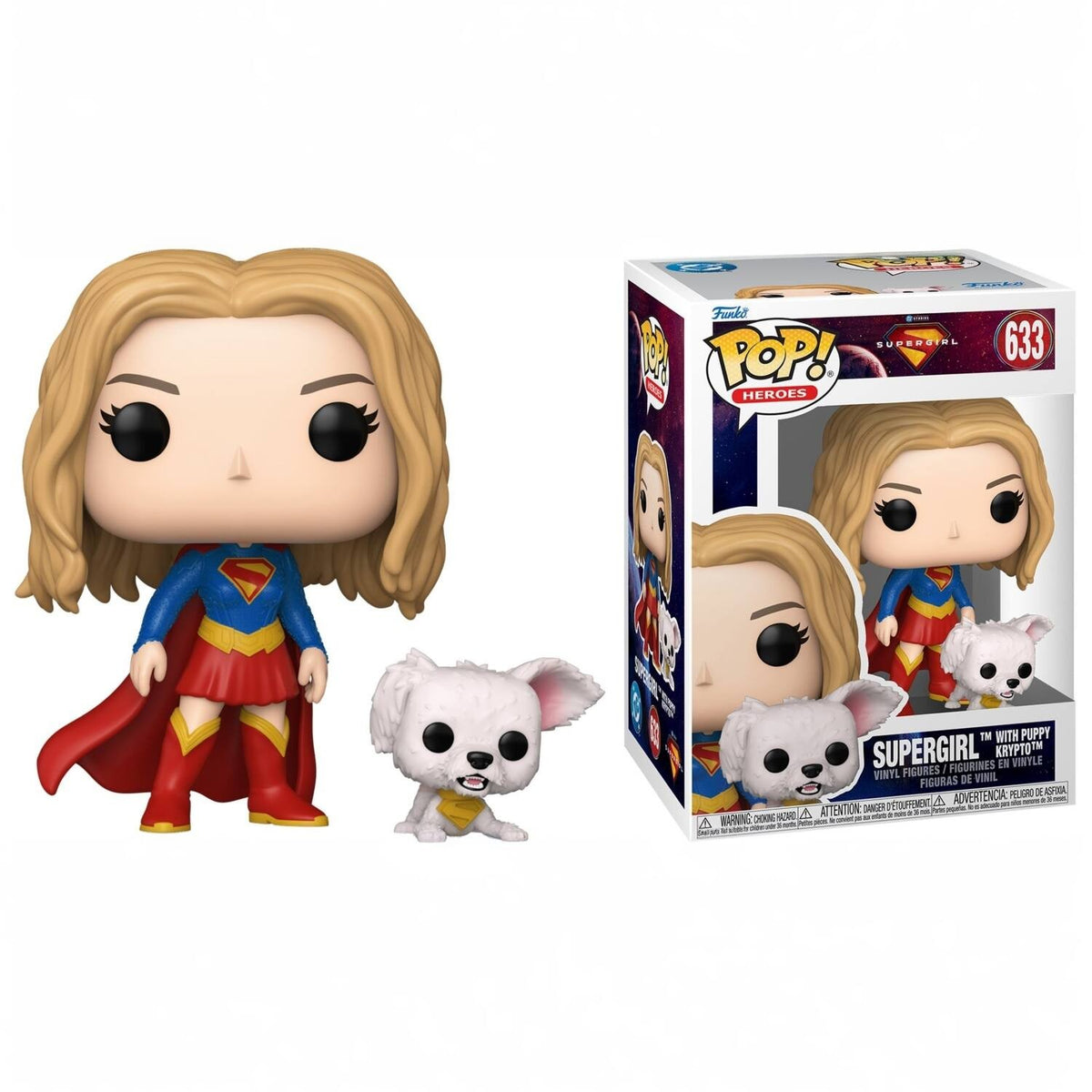 Funko Pop! & Buddy Supergirl With Puppy Krypto Vinyl Figure