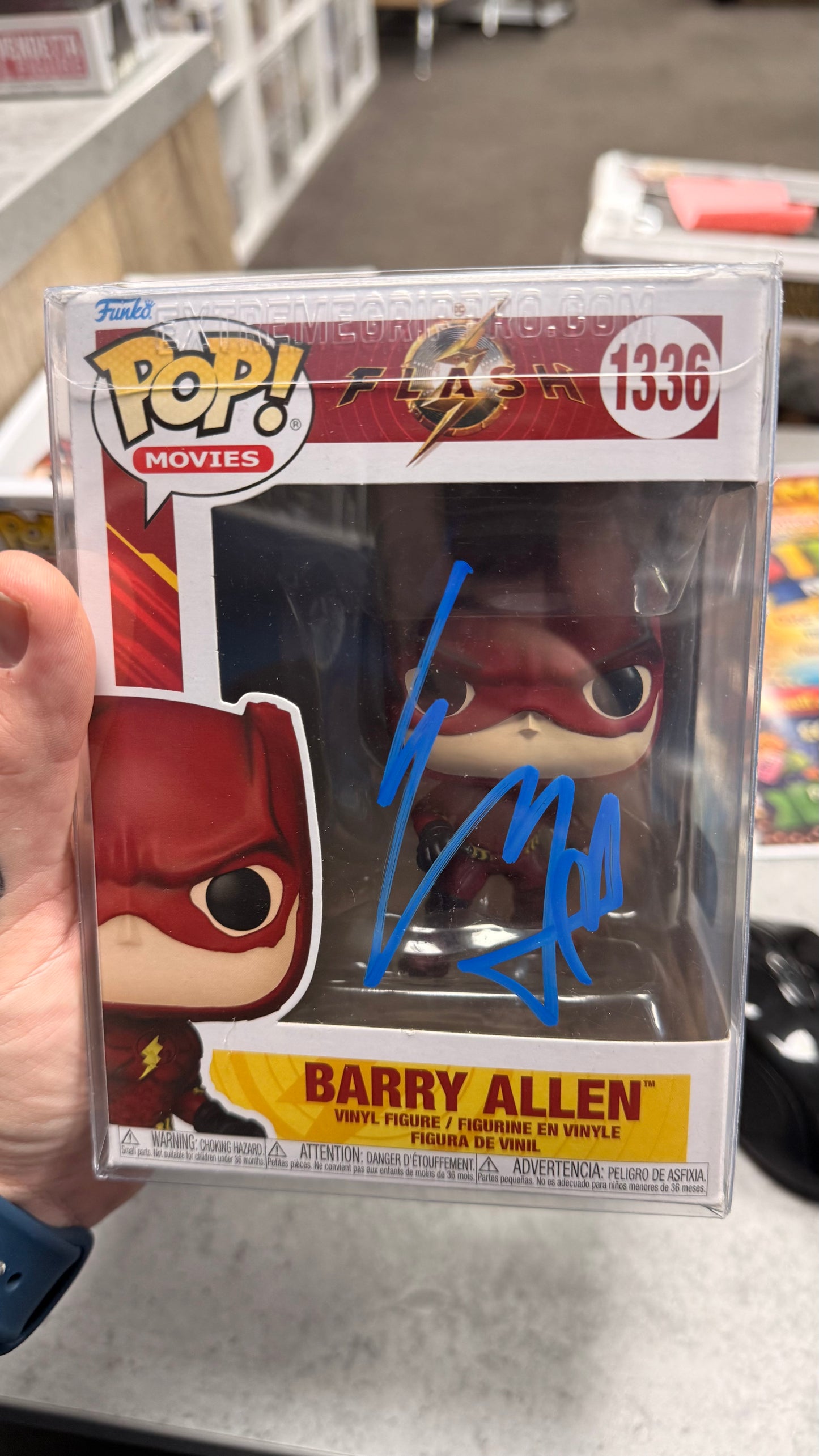 Barry Allen signed by Ezra Miller