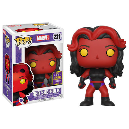 Red She-Hulk Funko Pop! – Marvel, 2017 Convention Release