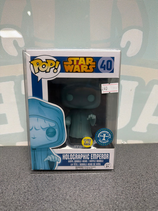 Holographic Emperor (Glow) Funko Pop! #40 – Star Wars