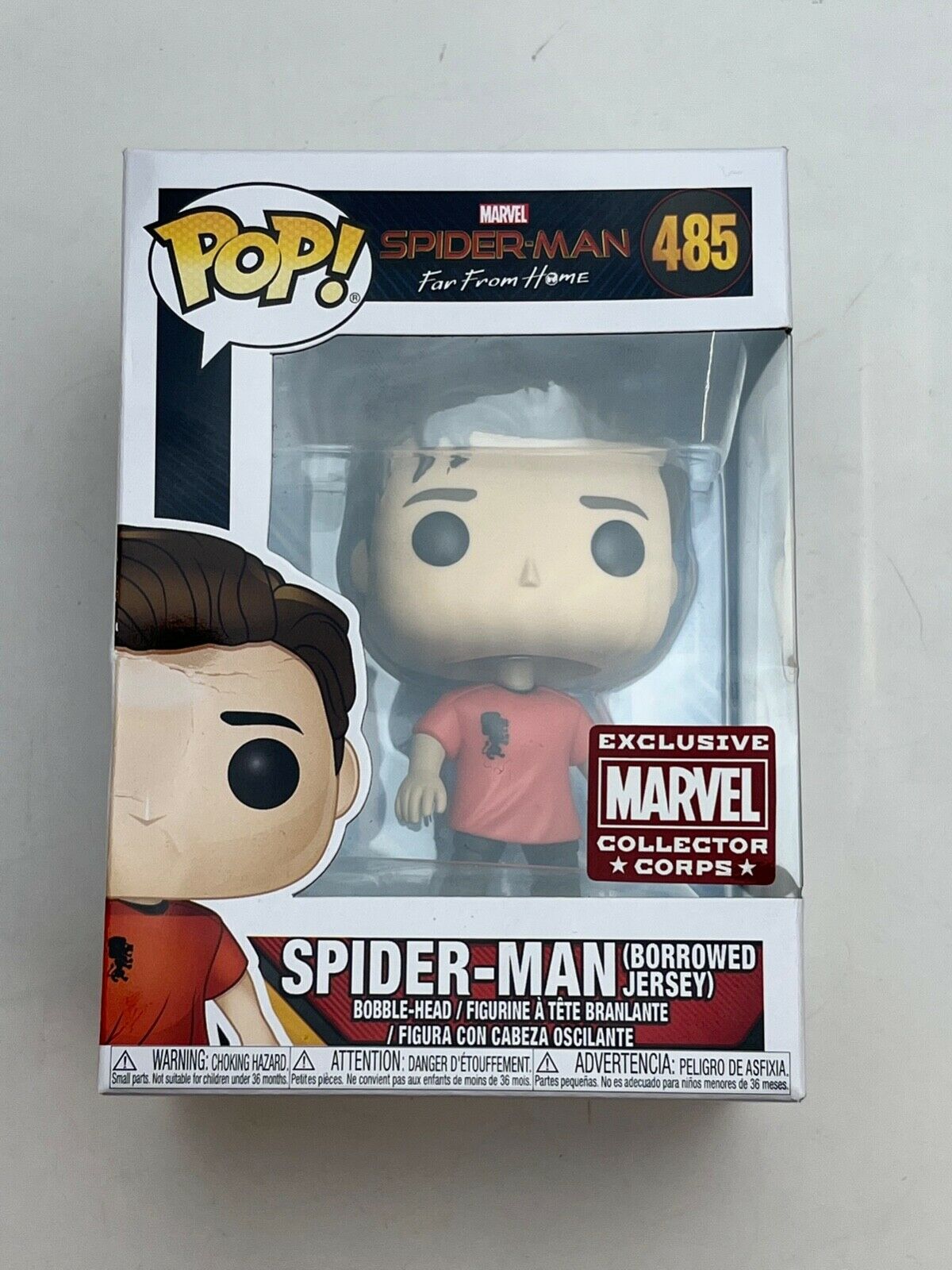 Spider-Man Borrowed Jersey Funko Pop! #485 – Far From Home