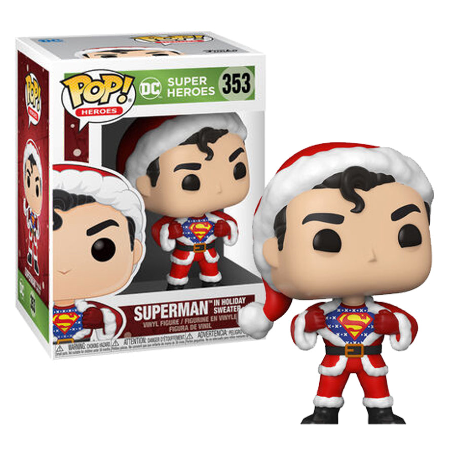 Superman Funko POP! Heroes DC Holiday- with Sweater 3.75