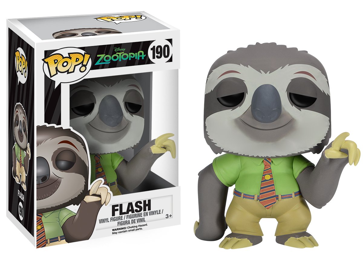 Funko Pop Disney Zootopia Flash #190 3.75-Inch Vinyl Figure