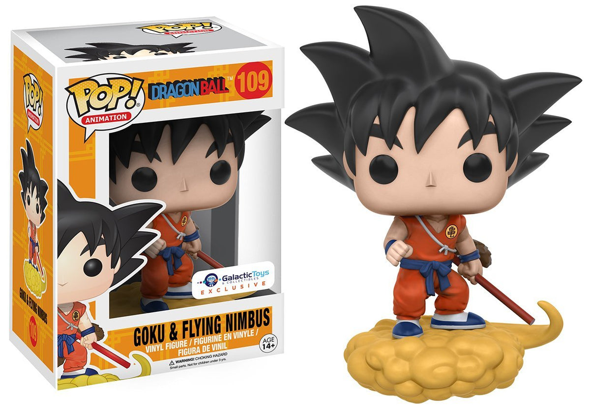 Funko Pop Dragon Ball Goku and Flying Nimbus Orange Suit New