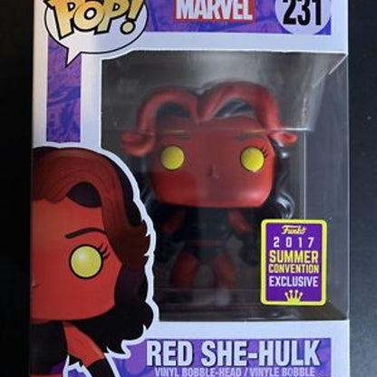 Red She-Hulk Funko Pop! – Marvel, 2017 Convention Release