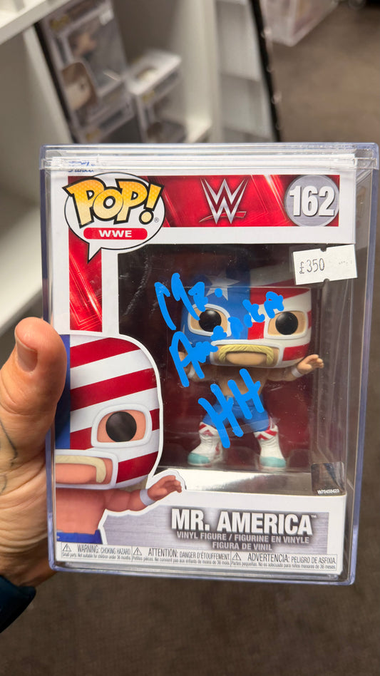 SIGNED Hulk Hogan Mr. America Funko