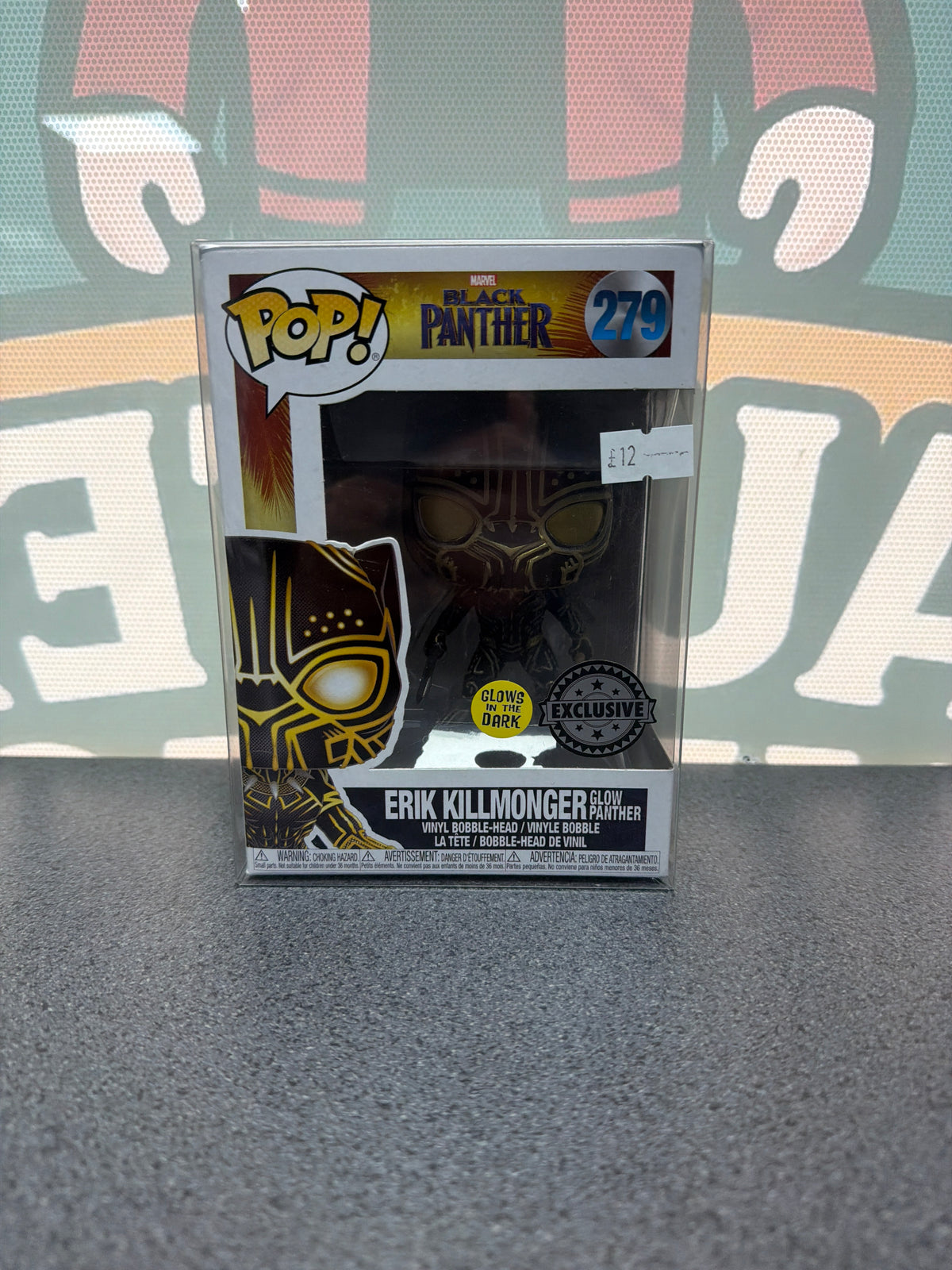 Erik Killmonger Glow Funko Pop! – Marvel Black Panther